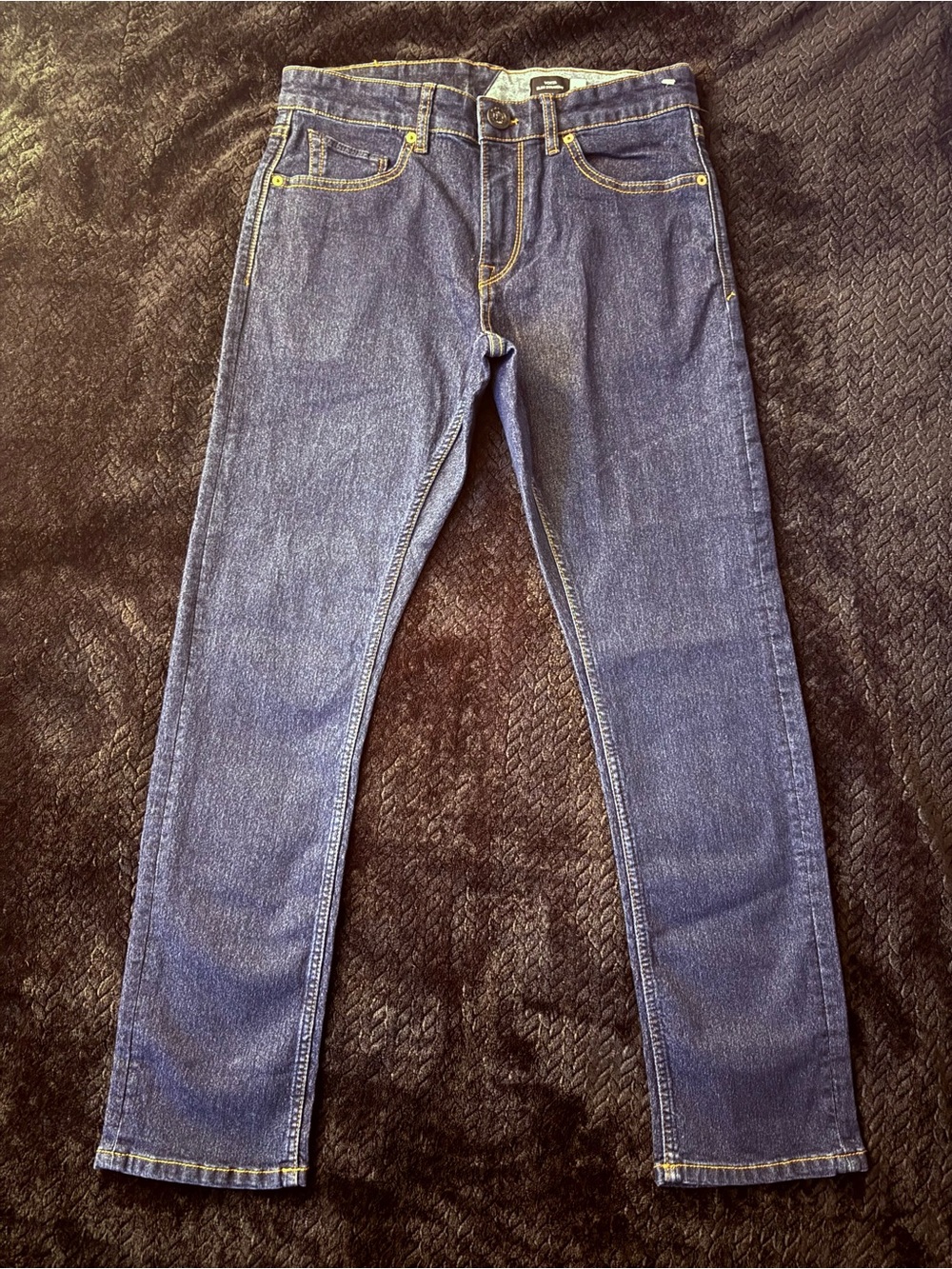 Volcom Slim Fit Jeans in Dark Blue Denim